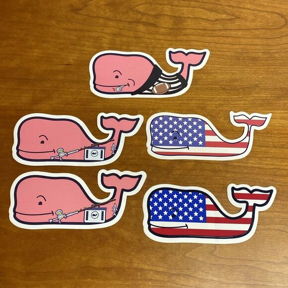 Vineyard Vines Assorted Whale Stickers - 19 Total - Picture 4 of 7
